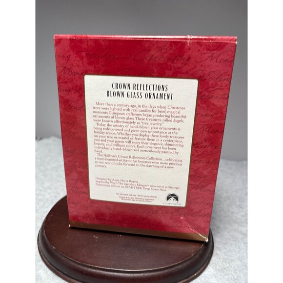 Star Trek Deep Space Nine Lieutenant Commander Worf Hallmark Keepsake Ornament 2 - Picture 7 of 8